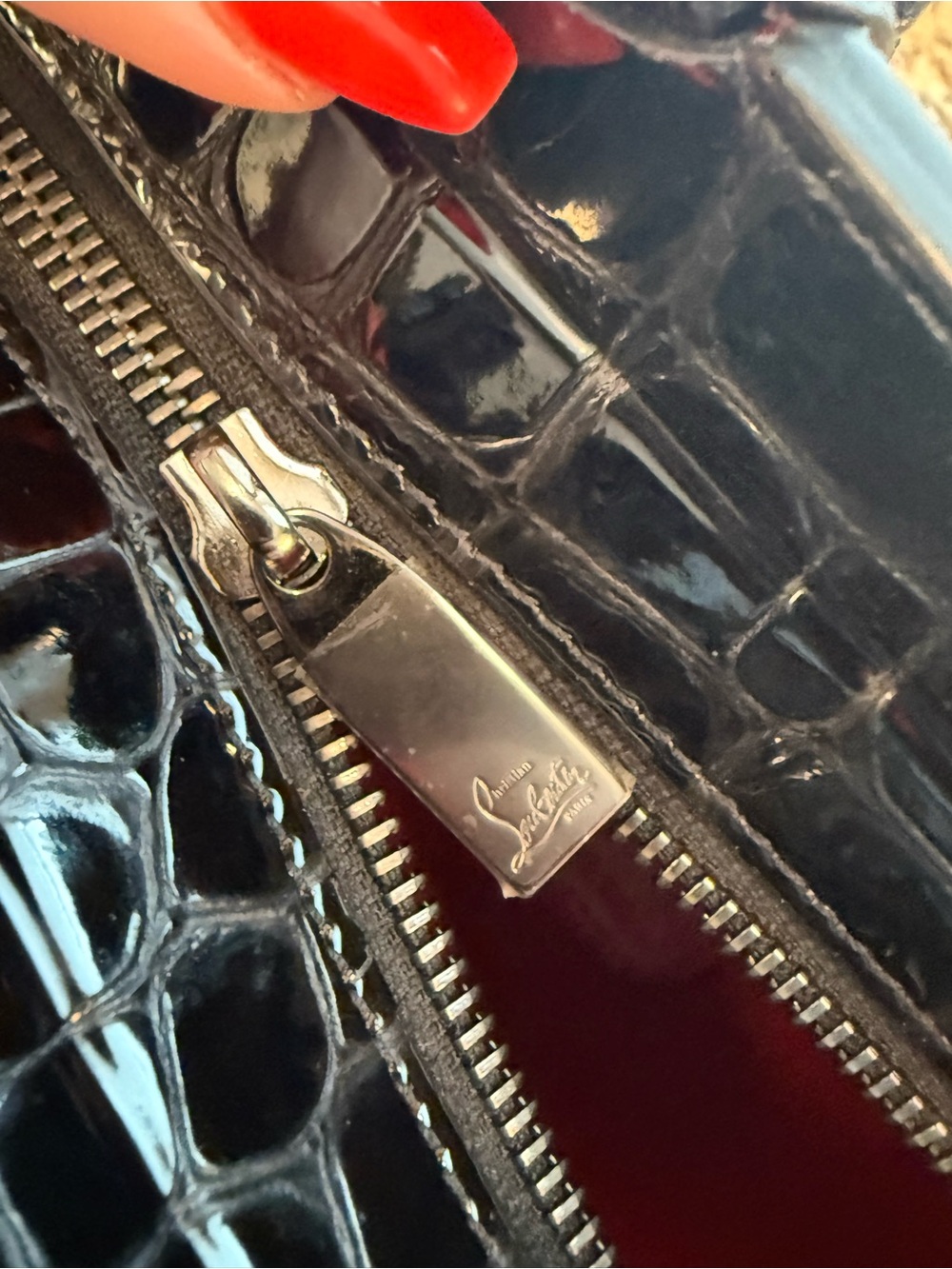 Christian Louboutin Cabata Tote – Black Croc - Picture 12 of 15